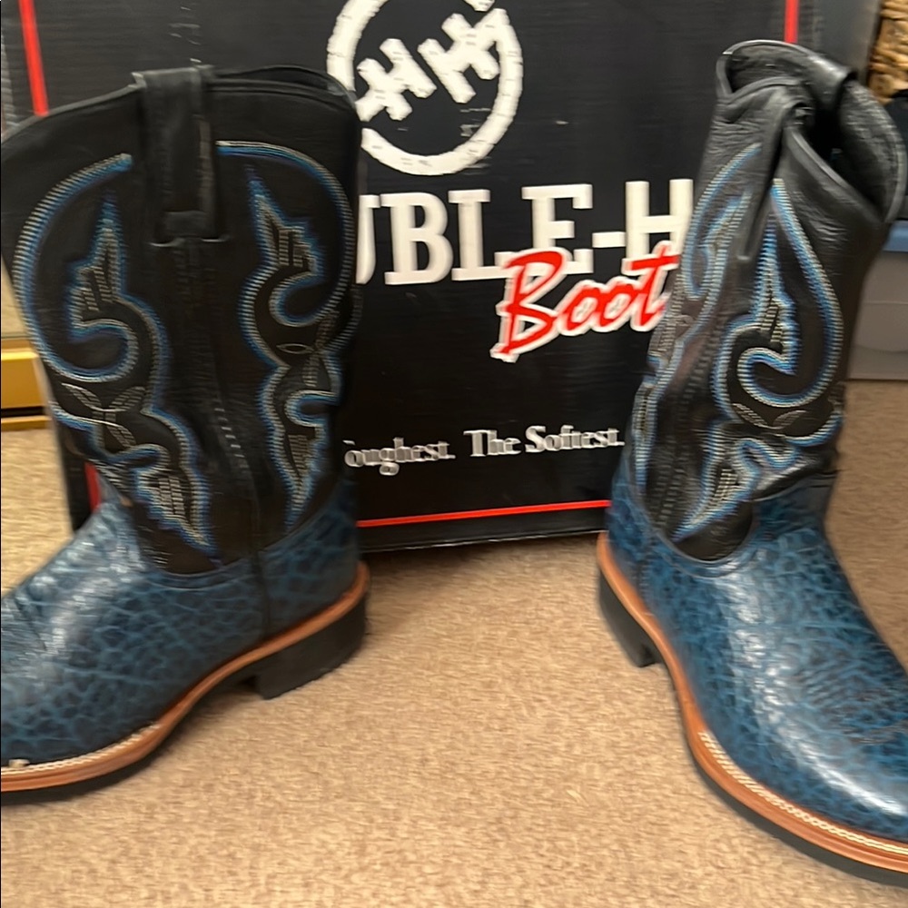 Double H Men's Blue Western Boots
